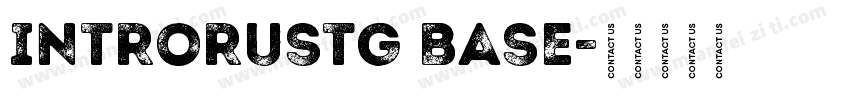 introrustg base字体转换
